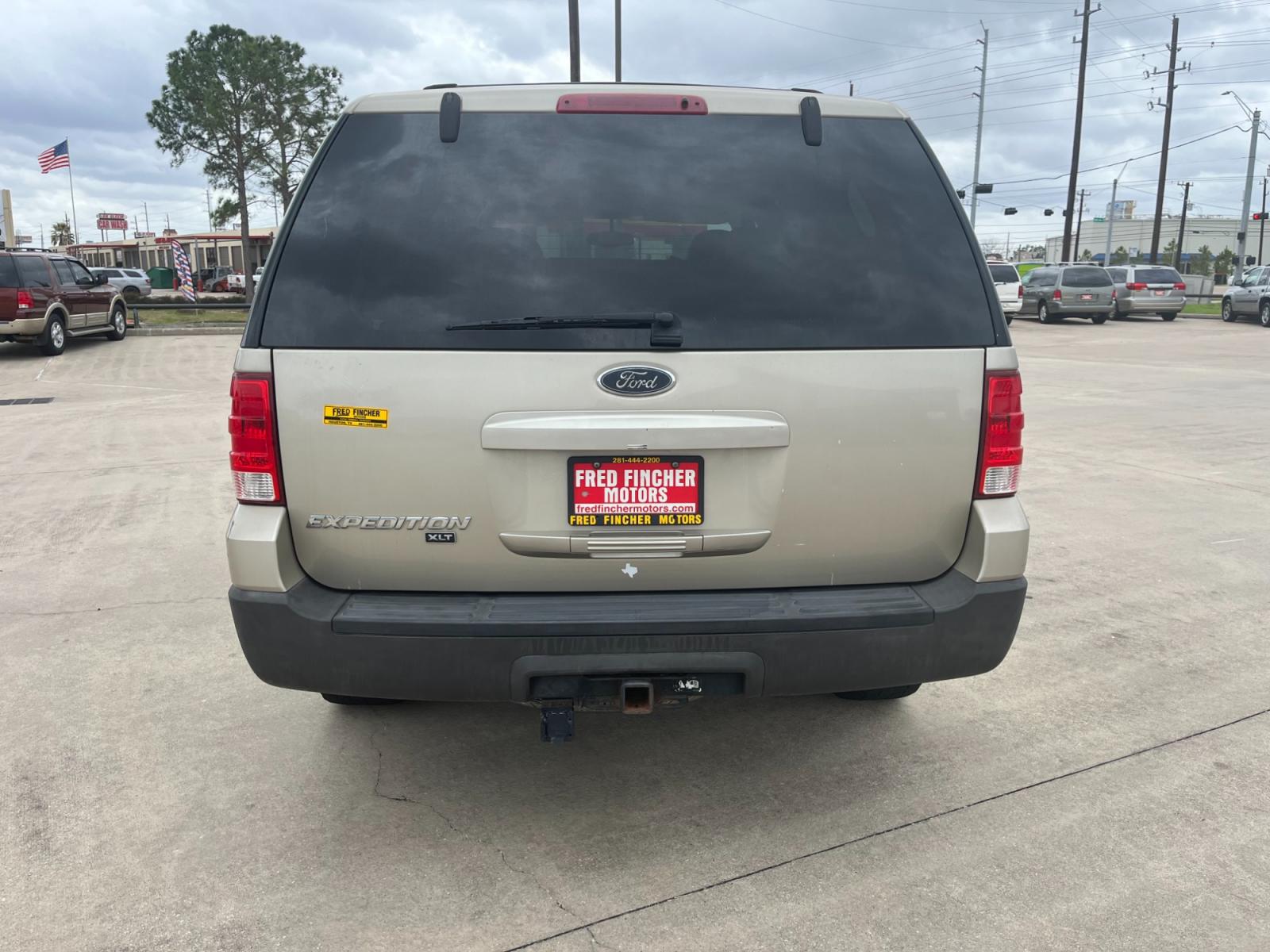 2004 GOLD /TAN Ford Expedition XLT 4.6L 2WD (1FMRU15W54L) with an 4.6L V8 SOHC 16V engine, 4-Speed Automatic Overdrive transmission, located at 14700 Tomball Parkway 249, Houston, TX, 77086, (281) 444-2200, 29.928619, -95.504074 - Photo #5